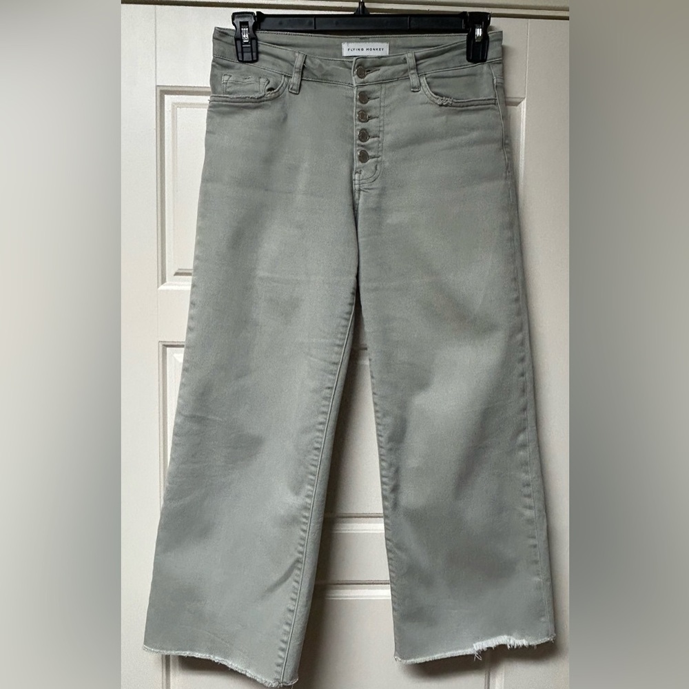 Flying Monkey crop wide leg jeans